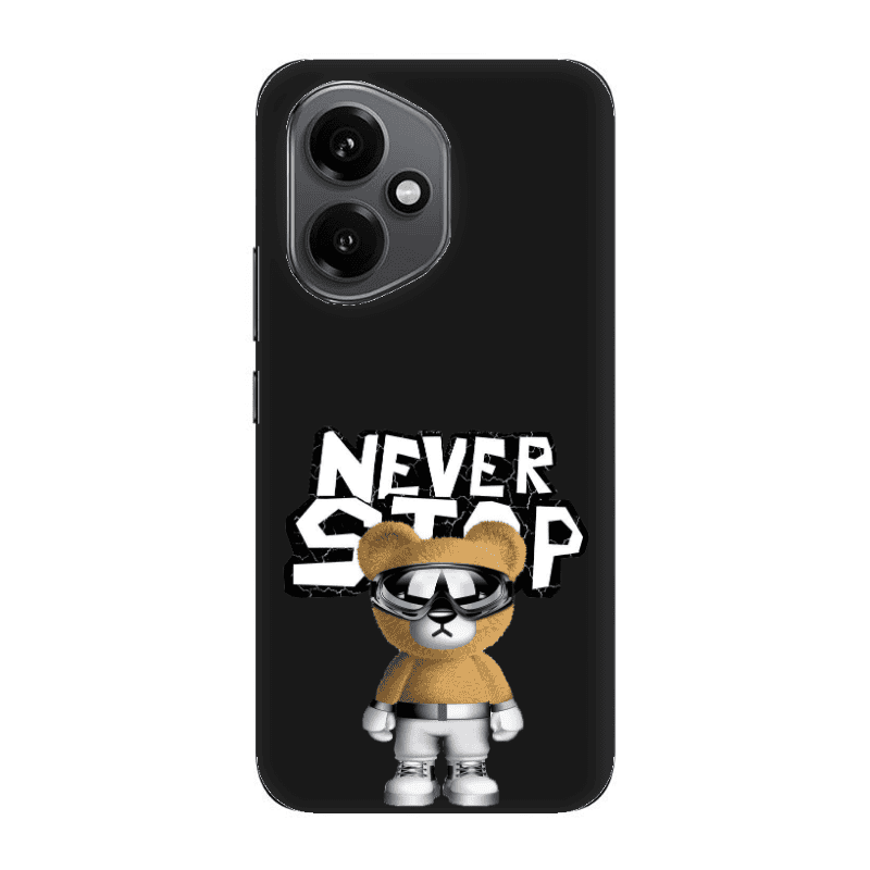 Honor Magic 400 Never stop Black Colored Silicone TPU Θήκη